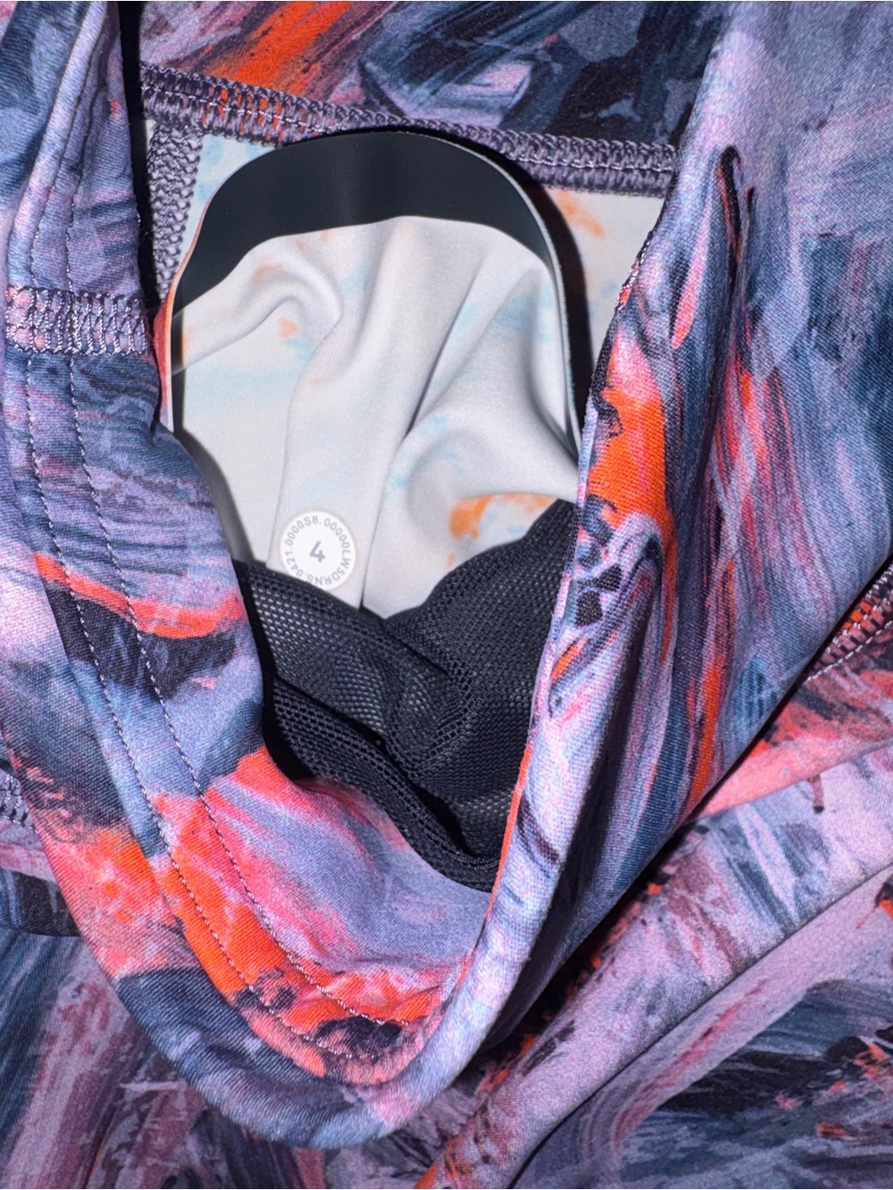 Lululemon Base Pace High Rise Crop 23” Atmospheric Purple Multi Size 4 - Picture 5 of 6